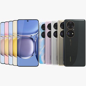 Huawei P50 Pro  All Colors 3D model