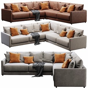 3D Crate and Barrel Gather sofa