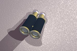3d model binoculars civil war