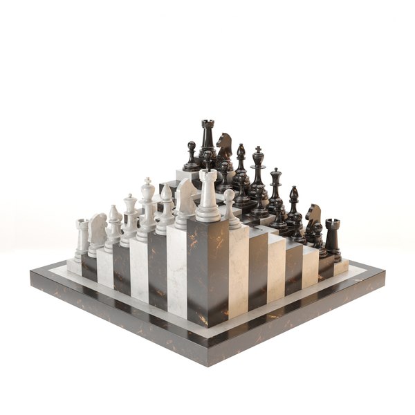 Chess Game (Jogo de Xadrez), 3D CAD Model Library