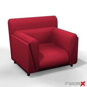 3d model armchair chair