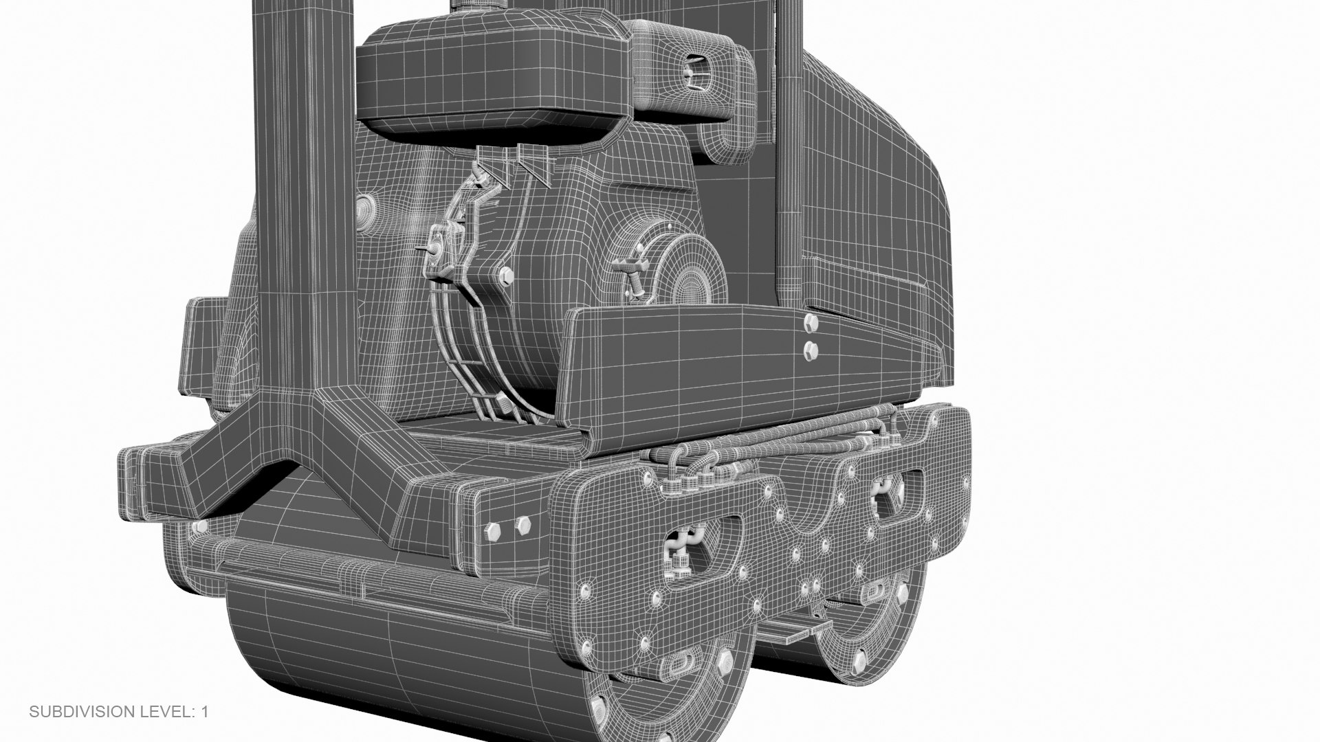 3D road roller compactor machine model - TurboSquid 1471962