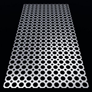 3D Perforated panel with 48 percent opening 25O146