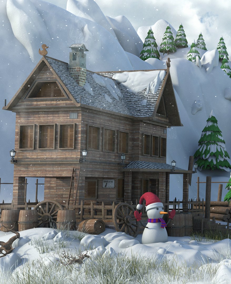Landscape Snow 3D Model - TurboSquid 1253687