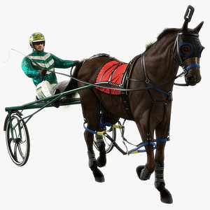 Harness Racing Driver Animated HQ Standard License