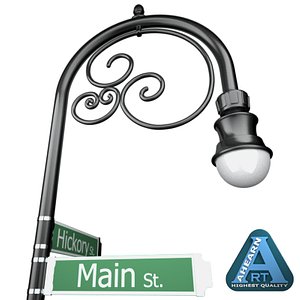 3d model street lamp