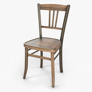 luterma wooden chair 3D model