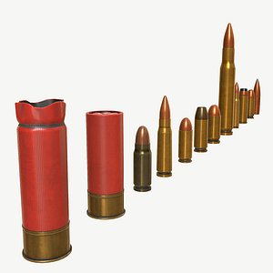 munition shell pbr obj free