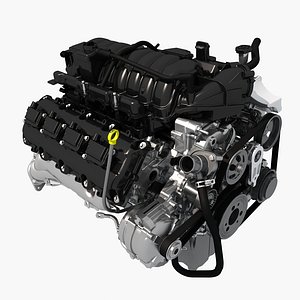 turbo engine 3d model