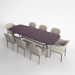 3D model chairs table