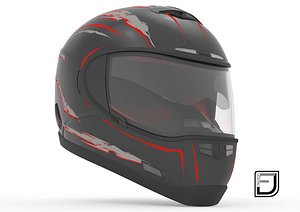 black helmet h10 3d obj