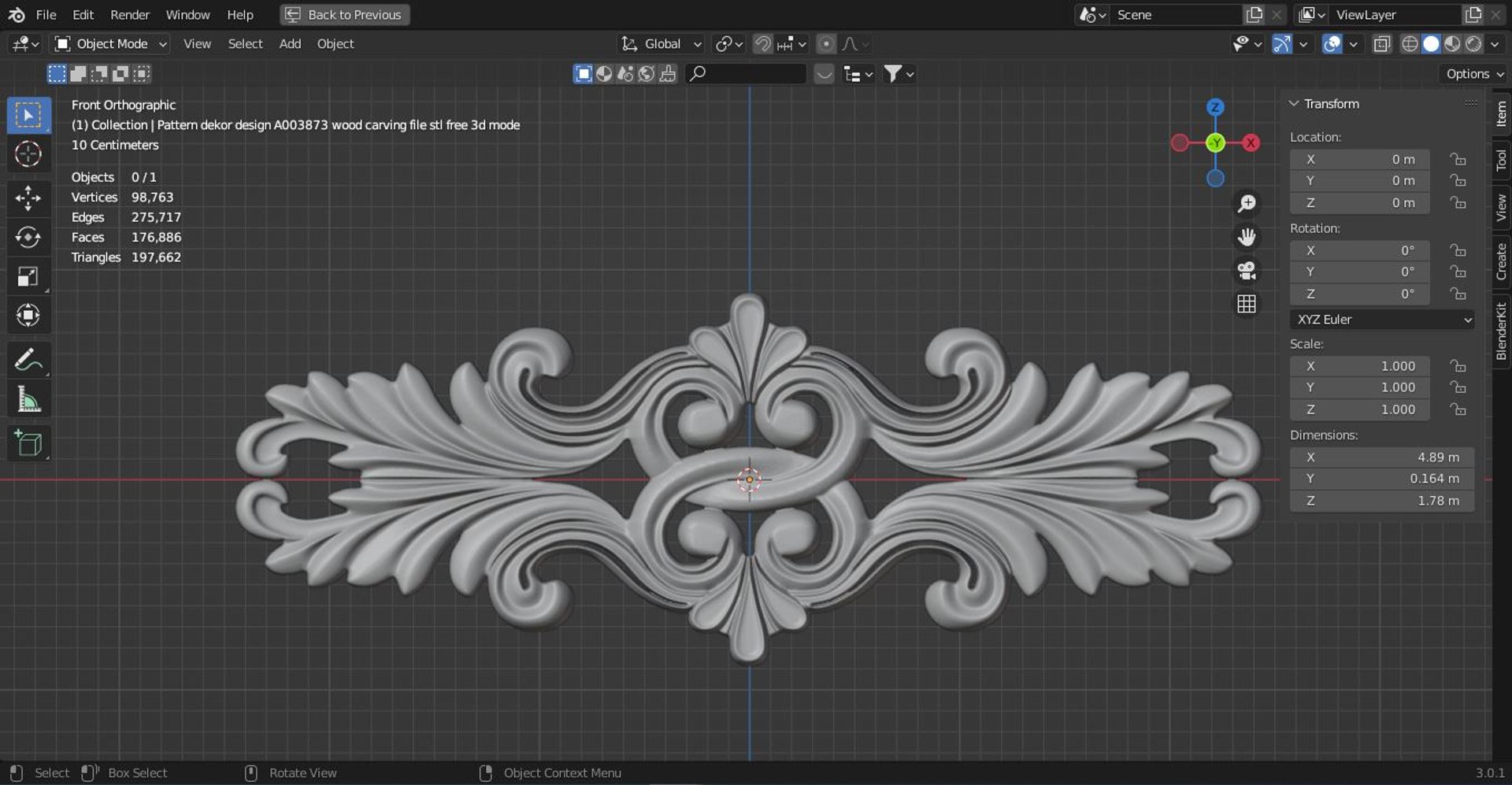 3D Door Decor - TurboSquid 1977937