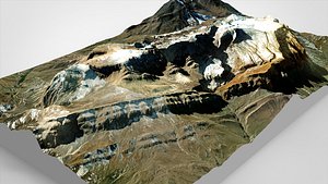 Mountain landscape Shahdag Azerbaijan 3D model