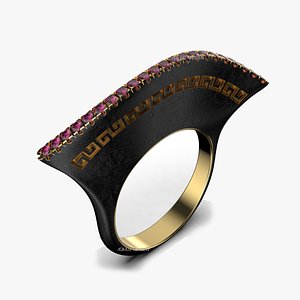 3D Twist Greek Ring