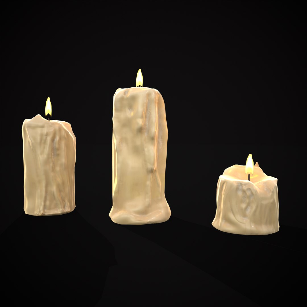 3D Old Melted Candles https://p.turbosquid.com/ts-thumb/0S/n5Eagc/zp/r3/png/1690556858/1920x1080/fit_q87/36b2fd8eedd42a2125a2e99422c86a971323c932/r3.jpg