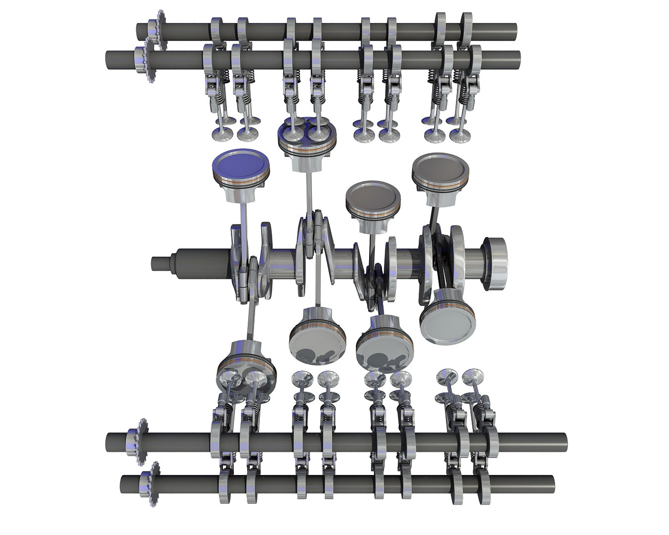 Cutaway v8 engine animation 3D model - TurboSquid 1330874