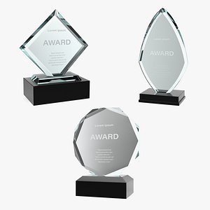 Glass Award Trophy Collection