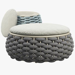3D model Joybird Del Mar Outdoor Poufs