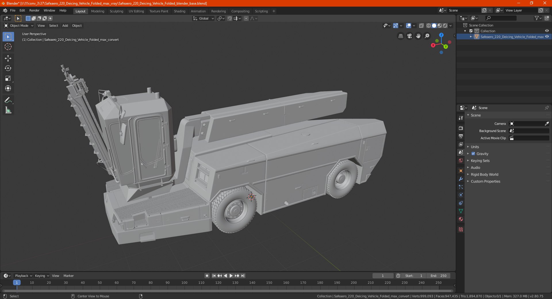 Safeaero 220 deicing vehicle model - TurboSquid 1587679