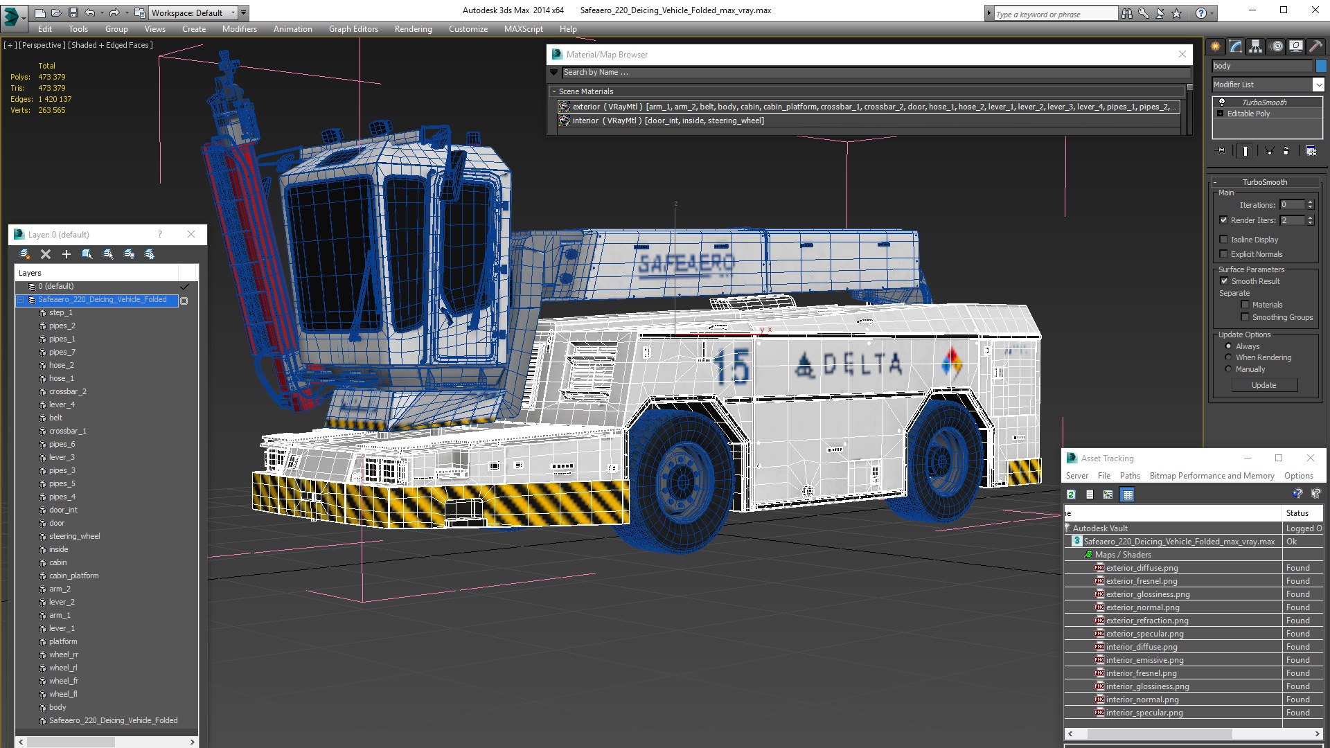 Safeaero 220 deicing vehicle model - TurboSquid 1587679