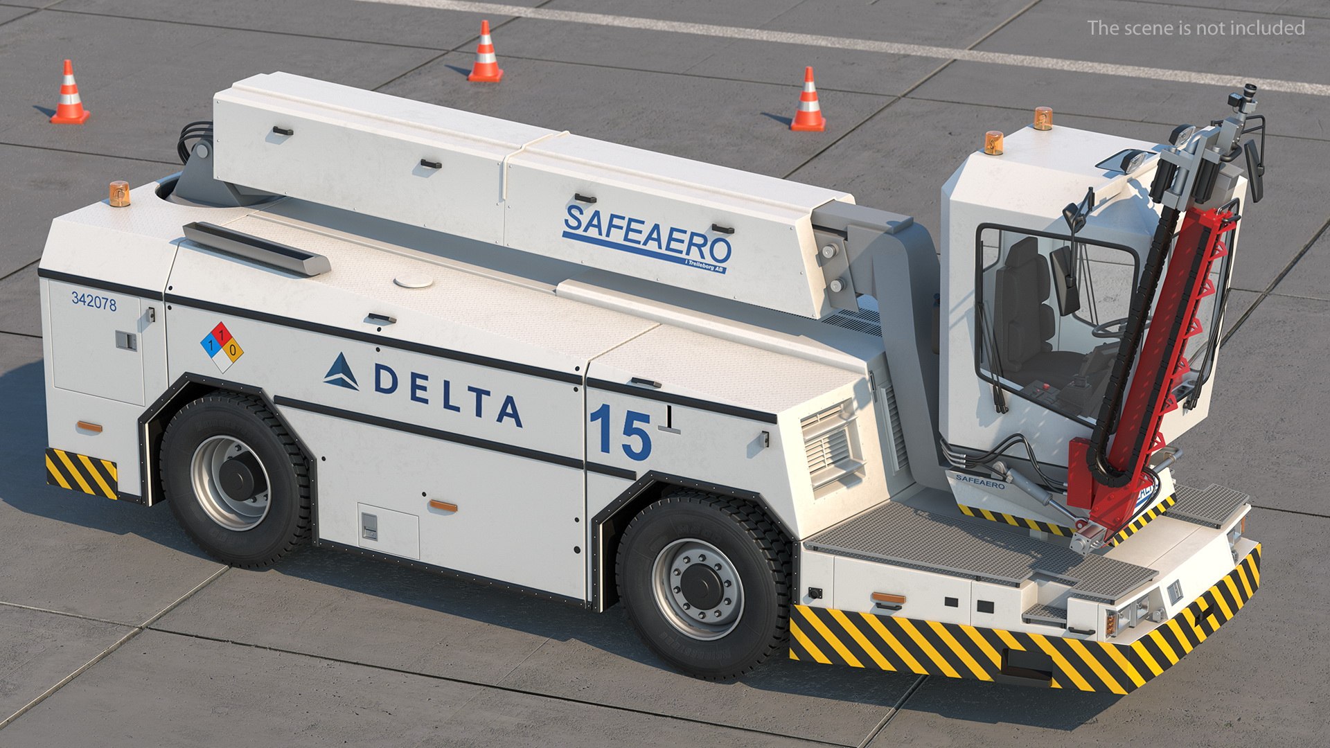 Safeaero 220 deicing vehicle model TurboSquid 1587679