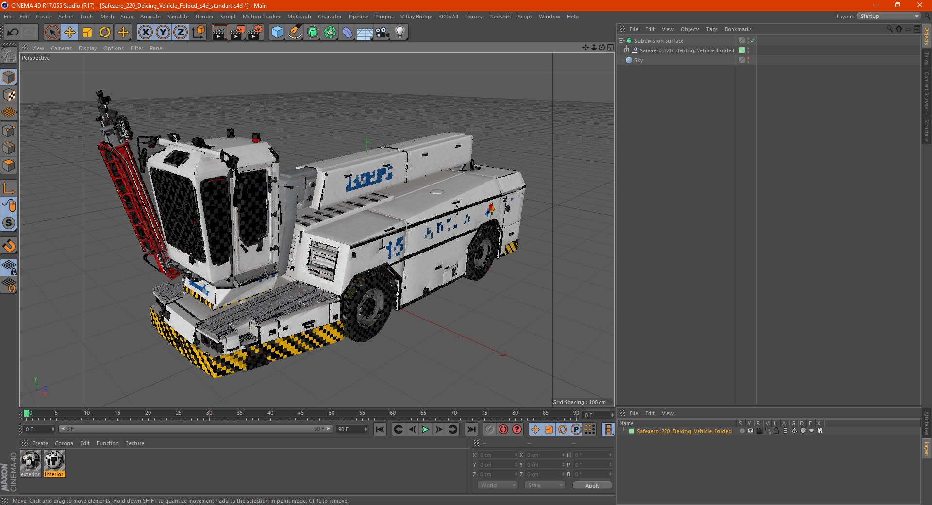 Safeaero 220 deicing vehicle model - TurboSquid 1587679