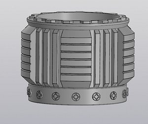 Techno planter 3D model