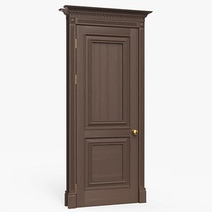 Classic Door Wood RAL 8028 model