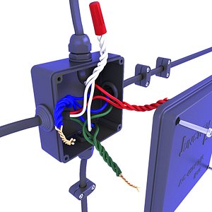 3D Wiring Junction Box 34 model