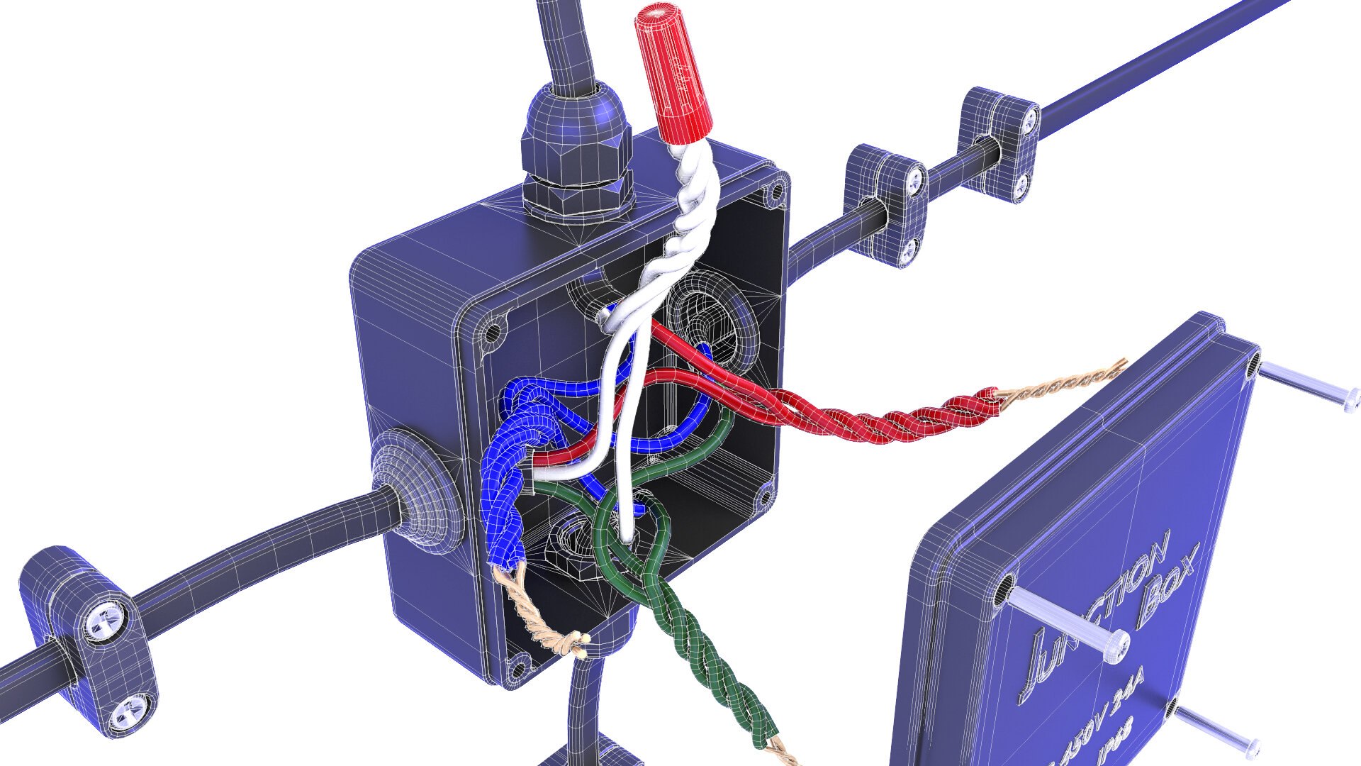 3D Wiring Junction Box 34 model TurboSquid 1857869