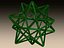 Wireframe Shape Stellated Dodecahedron