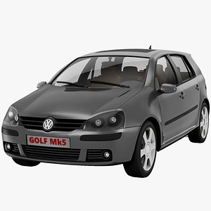 volkswagen golf mk5 3d model
