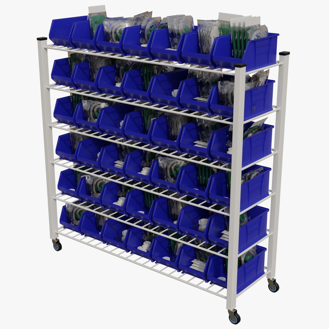 3D Medical Shelf 2 Basic model - TurboSquid 2181179