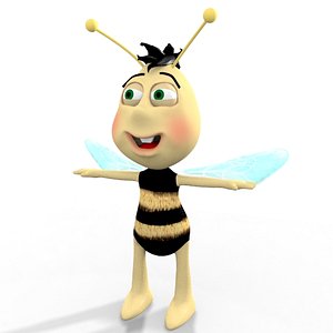 3d bee cartoon toon