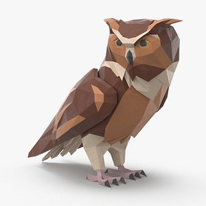 Owl Perched Turned