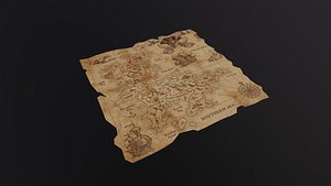 Folding Treasure Map