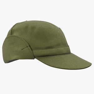 3D military green field cap