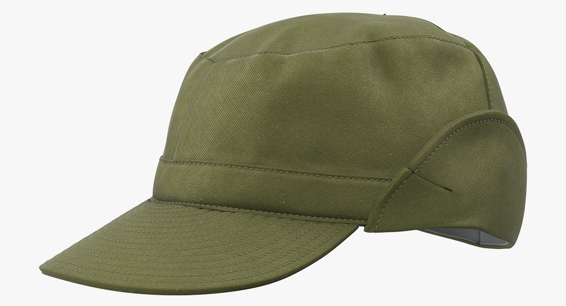 3D Military Green Field Cap - TurboSquid 1380959