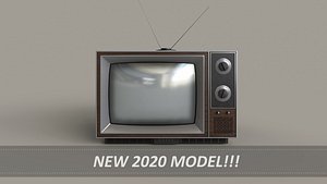 classic television 3D model