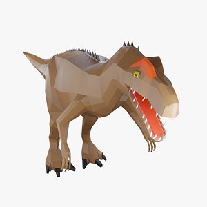 3D model Allosaurus - Low Poly