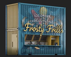 Mini Cafe Container 3D model - TurboSquid 2097972