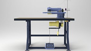 industrial blind stitch machine 3D model