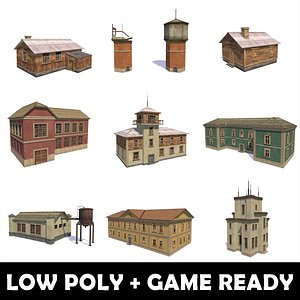 3D House - Game Ready Pack model
