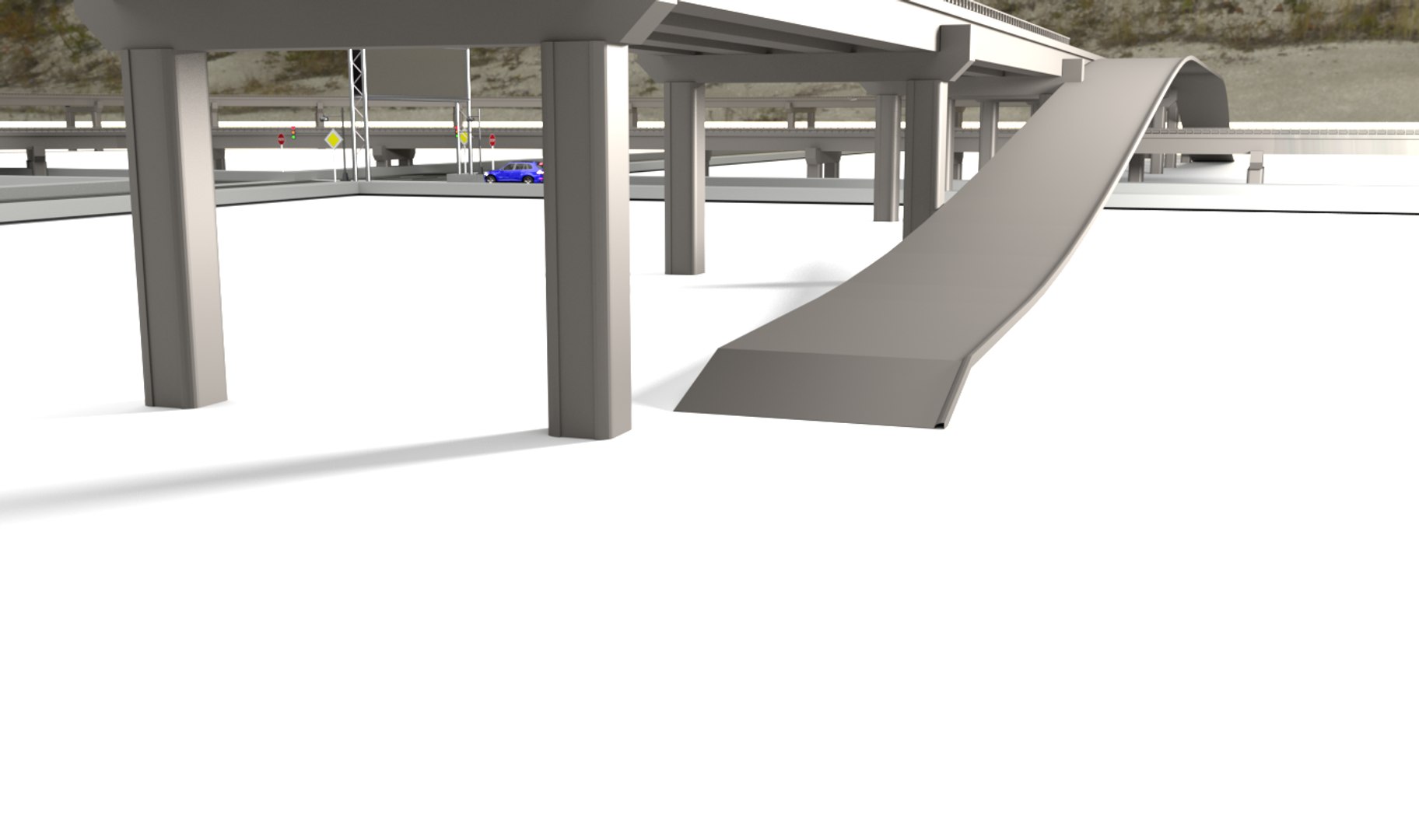 3D Highway Way Model - TurboSquid 1474588