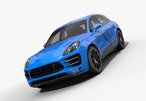 3d model porsche macan turbo 2017
