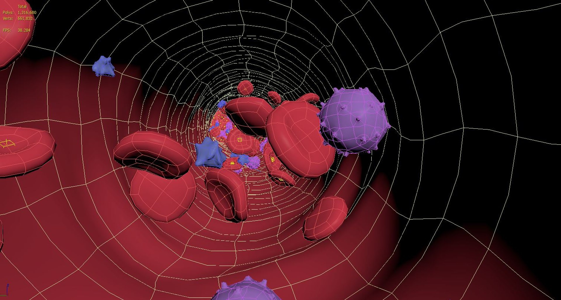 Blood Stem Micro Cells Flowing Animation 3D - TurboSquid 1812246