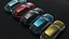 Kombiwagen Generisches Low-Poly-3D-Modell