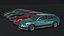 Kombiwagen Generisches Low-Poly-3D-Modell