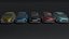 Kombiwagen Generisches Low-Poly-3D-Modell