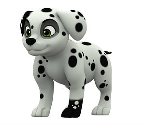 3D dalmatian puppy